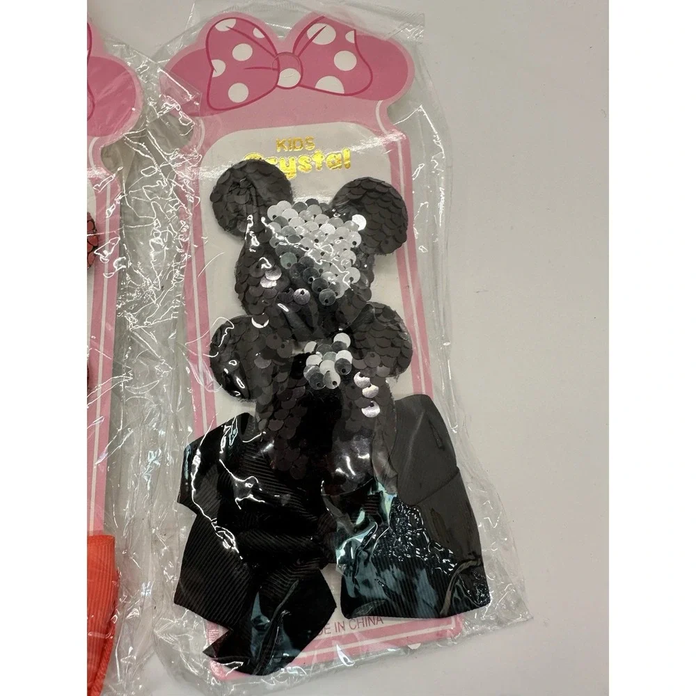 Lot Of Kids Mickey Mouse Hair Clips And Assorted Hair‎ Clips